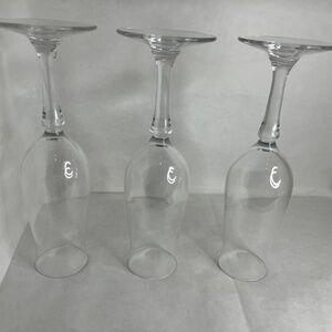 Vintage Hollywood Glamour Wine Champagne Glass Set 0f 3 By Fred Hayman RARE FIND